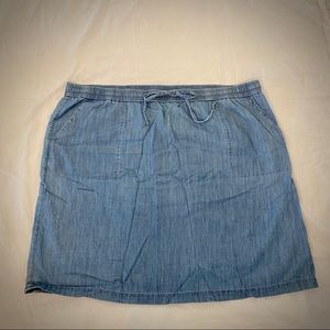 Talbots woman size 24W denim skirt